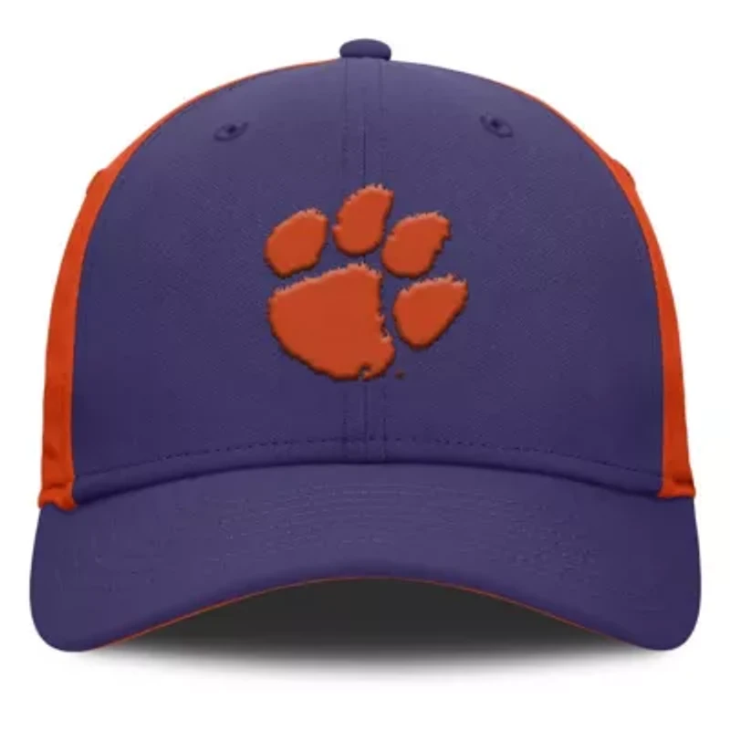 NCAA Nike Purple/Orange Clemson Tigers 2025 Sideline Rise Local Performance Flex Hat
