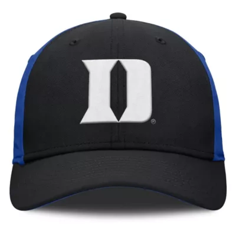 Duke Blue Devils NCAA Nike Black/Royal 2025 Sideline Rise Local Performance Flex Hat