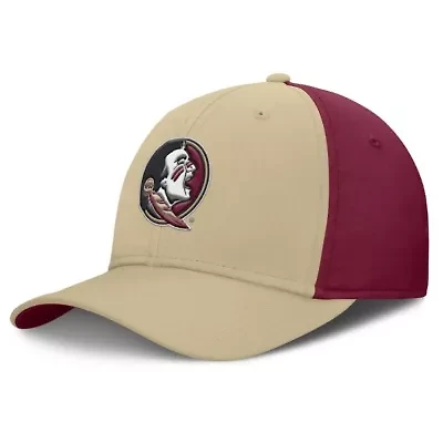 NCAA Nike Gold/Garnet Florida State Seminoles 2025 Sideline Rise Local Performance Flex Hat