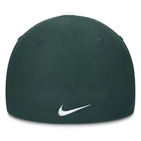 NCAA Nike White/Green Michigan State Spartans 2025 Sideline Rise Local Performance Flex Hat