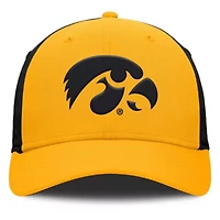 NCAA Nike Gold/Black Iowa Hawkeyes 2025 Sideline Rise Local Performance Flex Hat