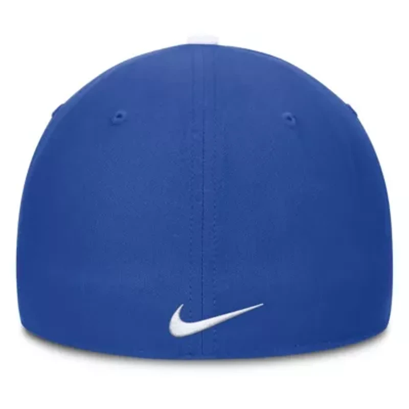 NCAA Nike White/Royal Kentucky Wildcats 2025 Sideline Rise Local Performance Flex Hat