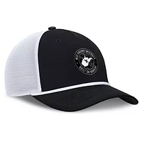NCAA Nike Black/White West Virginia Mountaineers Built on Bravery Rise Trucker Adjustable Hat