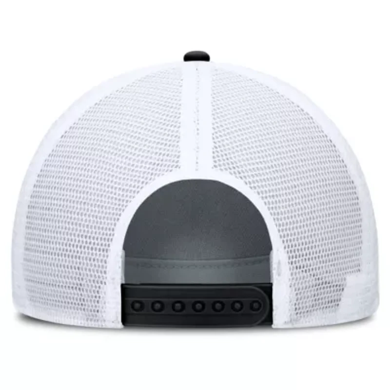 NCAA Nike Black/White West Virginia Mountaineers Built on Bravery Rise Trucker Adjustable Hat