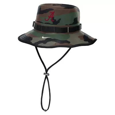Alabama Crimson Tide NCAA Nike 2025 Military Appreciation Boonie Dri-FIT Bucket Hat