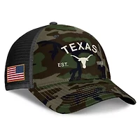 NCAA Nike Texas Longhorns 2025 Military Appreciation Rise Adjustable Trucker Hat