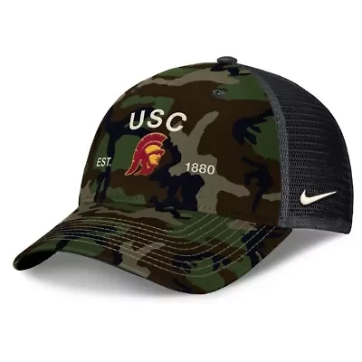 NCAA Nike USC Trojans 2025 Military Appreciation Rise Adjustable Trucker Hat
