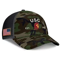 NCAA Nike USC Trojans 2025 Military Appreciation Rise Adjustable Trucker Hat
