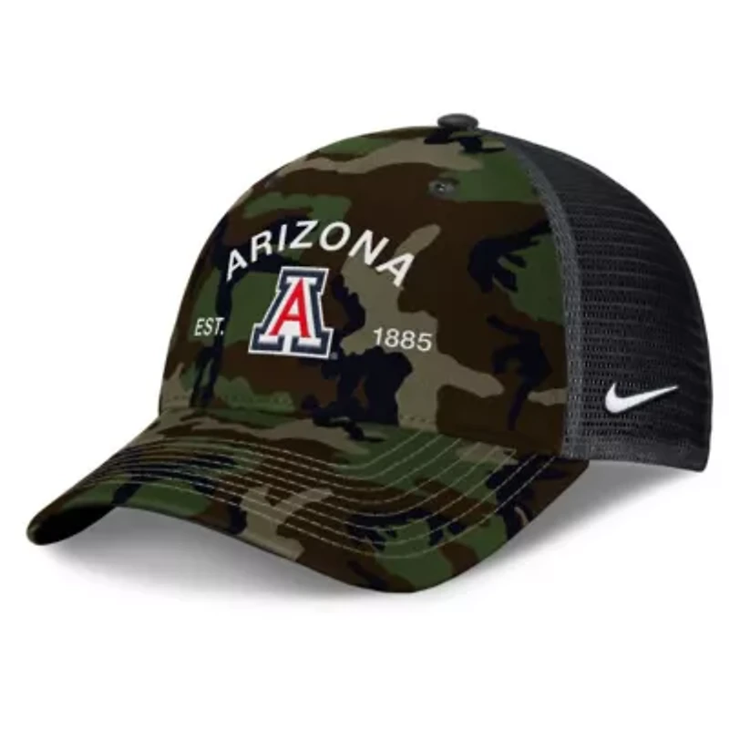 NCAA Nike Arizona Wildcats 2025 Military Appreciation Rise Adjustable Trucker Hat