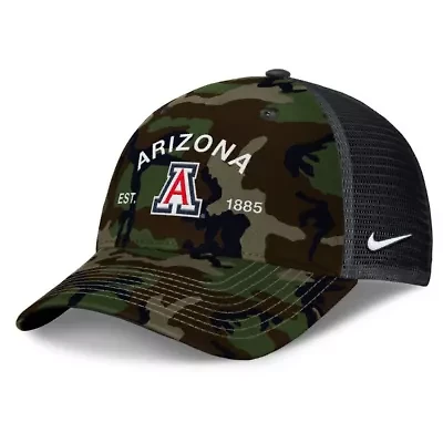 NCAA Nike Arizona Wildcats 2025 Military Appreciation Rise Adjustable Trucker Hat