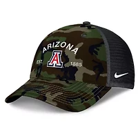 NCAA Nike Arizona Wildcats 2025 Military Appreciation Rise Adjustable Trucker Hat