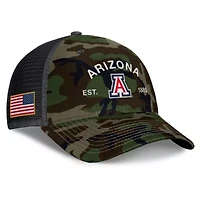 NCAA Nike Arizona Wildcats 2025 Military Appreciation Rise Adjustable Trucker Hat