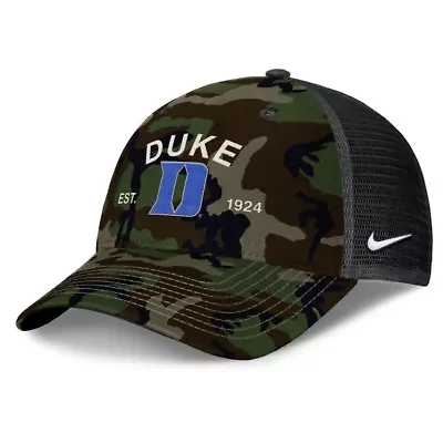 Duke Blue Devils NCAA Nike Duke Devils 2025 Military Appreciation Rise Adjustable Trucker Hat
