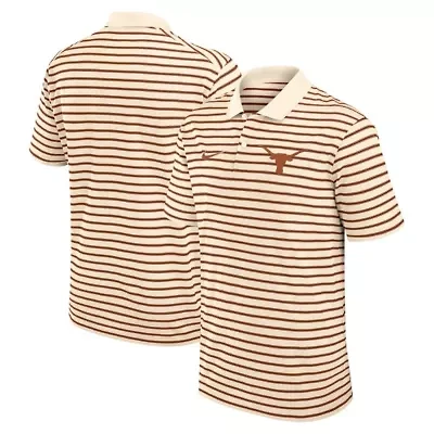 NCAA Nike Texas Longhorns Primary Logo Striped Dri-FIT Polo