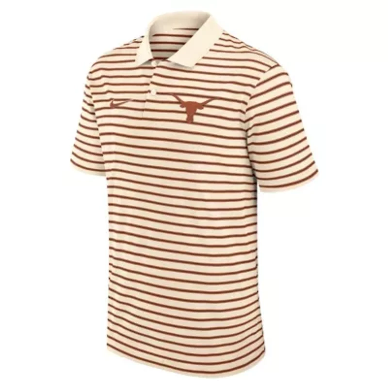 NCAA Nike Texas Longhorns Primary Logo Striped Dri-FIT Polo