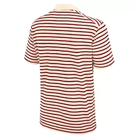 NCAA Nike Ohio State Buckeyes Primary Logo Striped Dri-FIT Polo