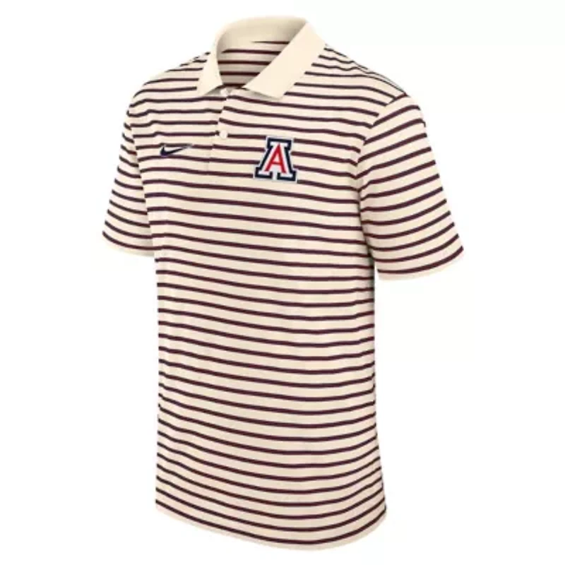 NCAA Nike Arizona Wildcats Primary Logo Striped Dri-FIT Polo