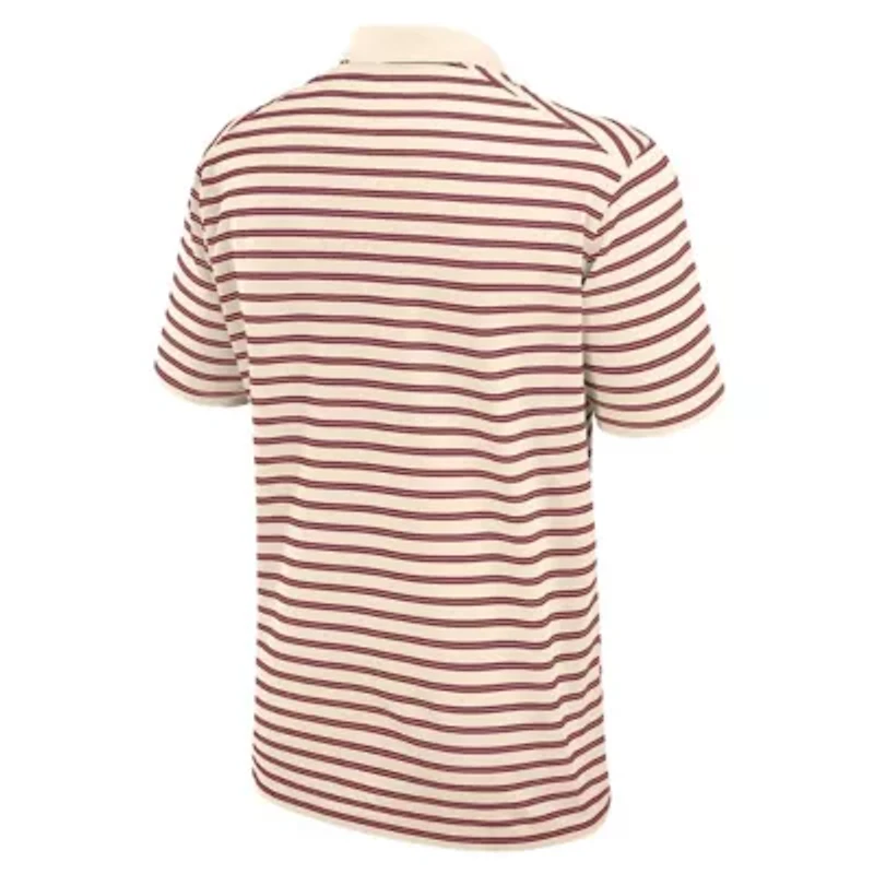 NCAA Nike Florida State Seminoles Primary Logo Striped Dri-FIT Polo