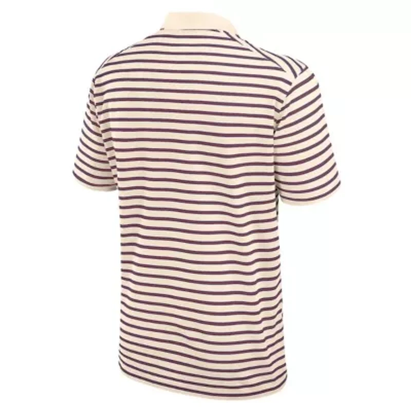 NCAA Nike Clemson Tigers Primary Logo Striped Dri-FIT Polo