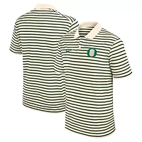 NCAA Nike Oregon Ducks Primary Logo Striped Dri-FIT Polo