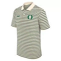 NCAA Nike Oregon Ducks Primary Logo Striped Dri-FIT Polo