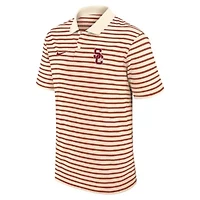 NCAA Nike USC Trojans Primary Logo Striped Dri-FIT Polo