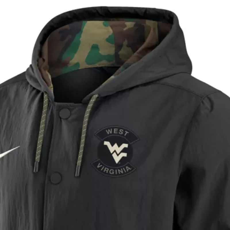 NCAA Nike West Virginia Mountaineers 2025 Military Appreciation Full-Snap Jacket