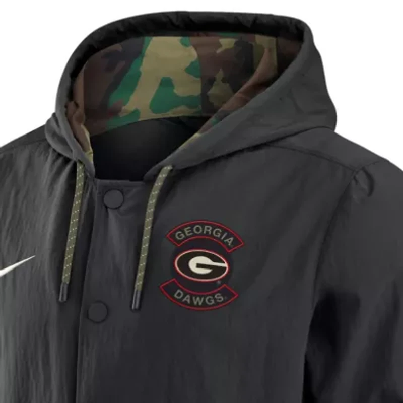 NCAA Nike Georgia Bulldogs 2025 Military Appreciation Full-Snap Jacket
