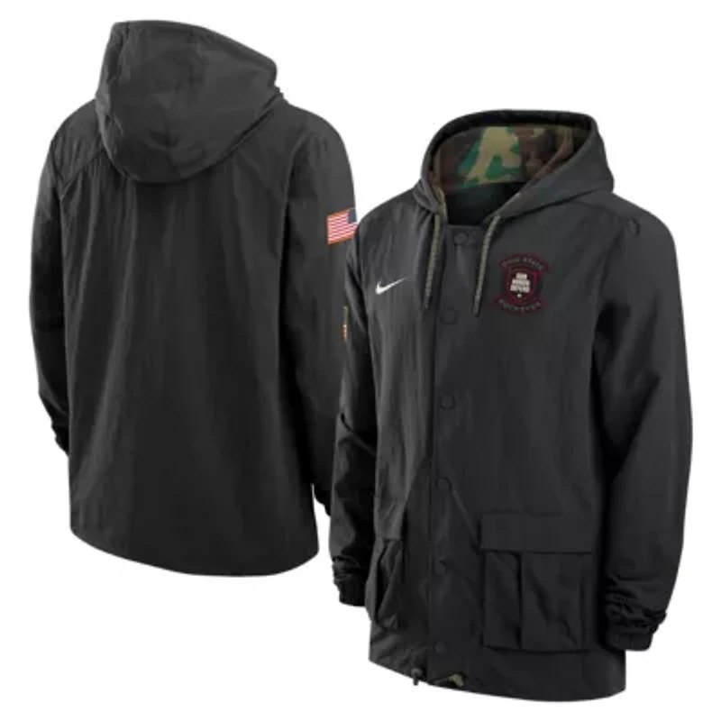 NCAA Nike Ohio State Buckeyes 2025 Military Appreciation Full-Snap Jacket