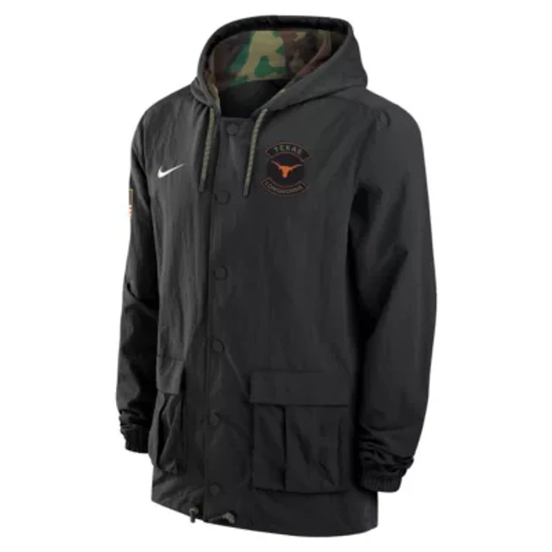 NCAA Nike Texas Longhorns 2025 Military Appreciation Full-Snap Jacket