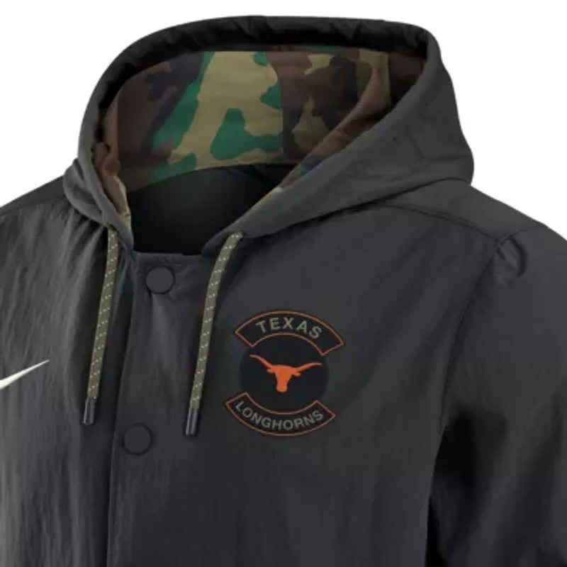 NCAA Nike Texas Longhorns 2025 Military Appreciation Full-Snap Jacket