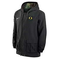 NCAA Nike Oregon Ducks 2025 Military Appreciation Full-Snap Jacket