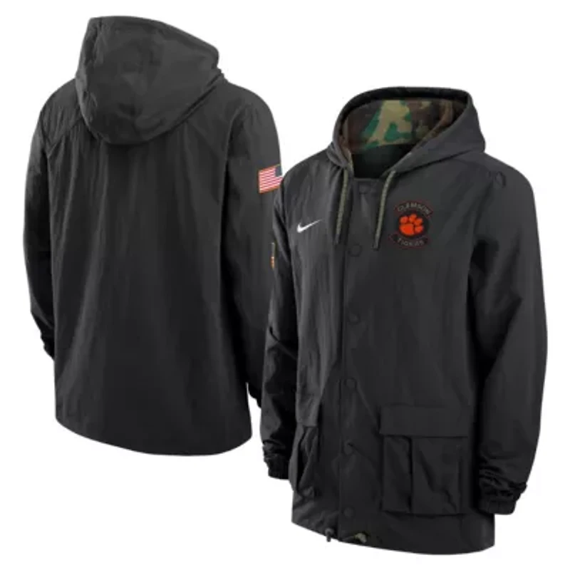 NCAA Nike Clemson Tigers 2025 Military Appreciation Full-Snap Jacket