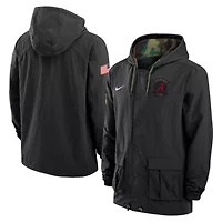Alabama Crimson Tide NCAA Nike 2025 Military Appreciation Full-Snap Jacket