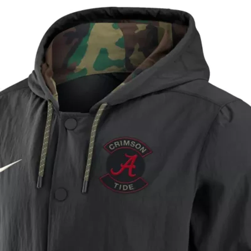 Alabama Crimson Tide NCAA Nike 2025 Military Appreciation Full-Snap Jacket