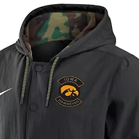 NCAA Nike Iowa Hawkeyes 2025 Military Appreciation Full-Snap Jacket