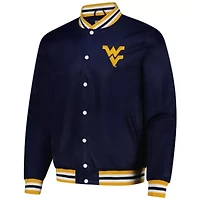 NCAA Unisex Charlie Hustle West Virginia Mountaineers Full-Snap Varsity Jacket