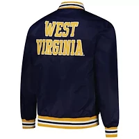 NCAA Unisex Charlie Hustle West Virginia Mountaineers Full-Snap Varsity Jacket