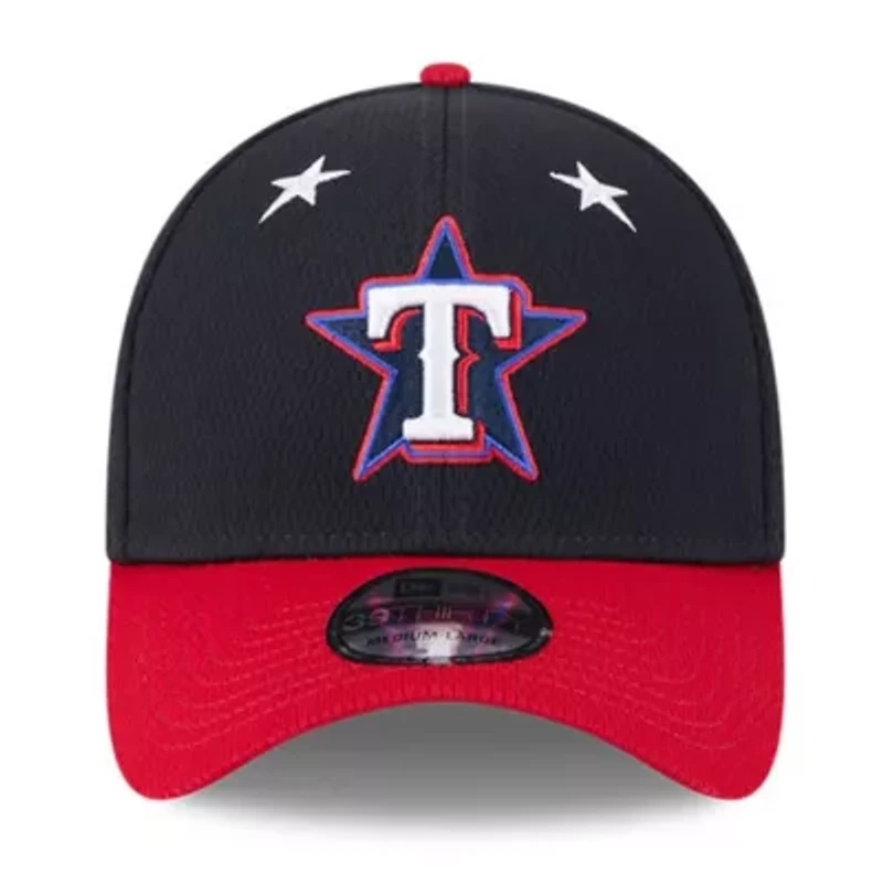 MLB Navy/Red Texas Rangers 2025 All-Star Game Workout 39THIRTY Flex Hat