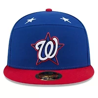 MLB Blue/Red Washington Nationals 2025 All-Star Game Workout Side Patch 59FIFTY Fitted Hat