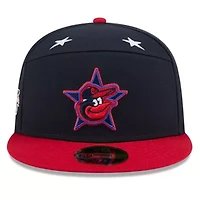 MLB Navy/Red Baltimore Orioles 2025 All-Star Game Workout Side Patch 59FIFTY Fitted Hat