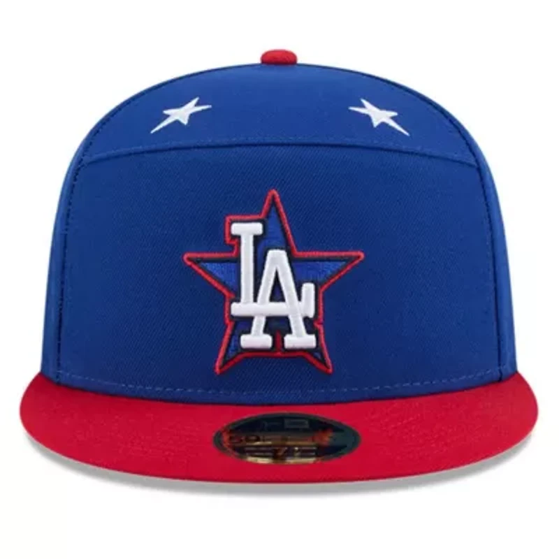 MLB Blue/Red Los Angeles Dodgers 2025 All-Star Game Workout Side Patch 59FIFTY Fitted Hat