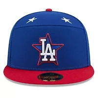 MLB Blue/Red Los Angeles Dodgers 2025 All-Star Game Workout Side Patch 59FIFTY Fitted Hat