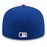 MLB Blue/Red Los Angeles Dodgers 2025 All-Star Game Workout Side Patch 59FIFTY Fitted Hat