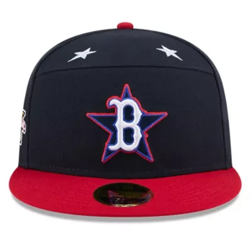Boston Red Sox MLB Navy/Red 2025 All-Star Game Workout Side Patch 59FIFTY Fitted Hat