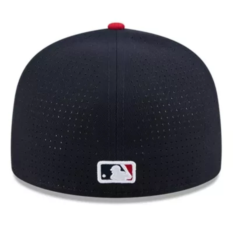 MLB Navy/Red Minnesota Twins 2025 All-Star Game Workout Side Patch 59FIFTY Fitted Hat