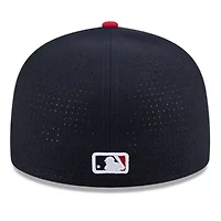 MLB Navy/Red Minnesota Twins 2025 All-Star Game Workout Side Patch 59FIFTY Fitted Hat
