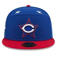 MLB Blue/Red Cincinnati Reds 2025 All-Star Game Workout Side Patch 59FIFTY Fitted Hat
