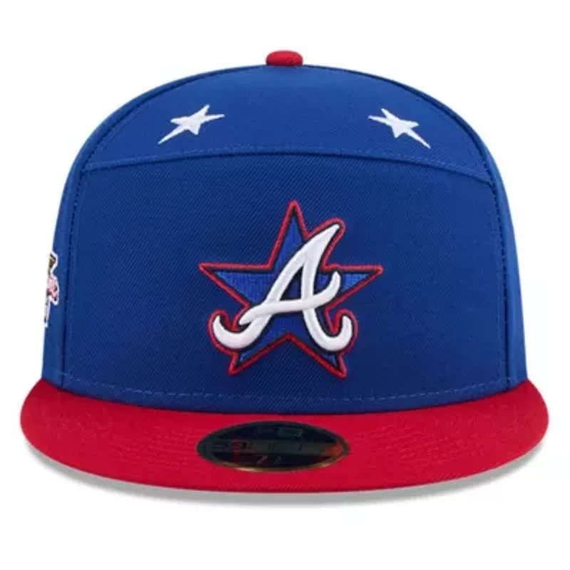 MLB Blue/Red Atlanta Braves 2025 All-Star Game Workout Side Patch 59FIFTY Fitted Hat
