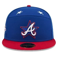 MLB Blue/Red Atlanta Braves 2025 All-Star Game Workout Side Patch 59FIFTY Fitted Hat